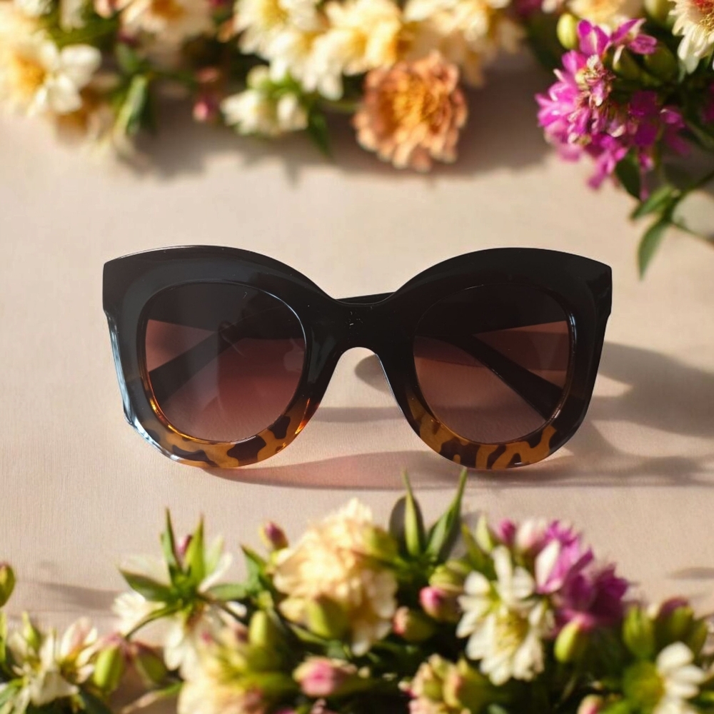 Stylish Black and Brown Sunglasses